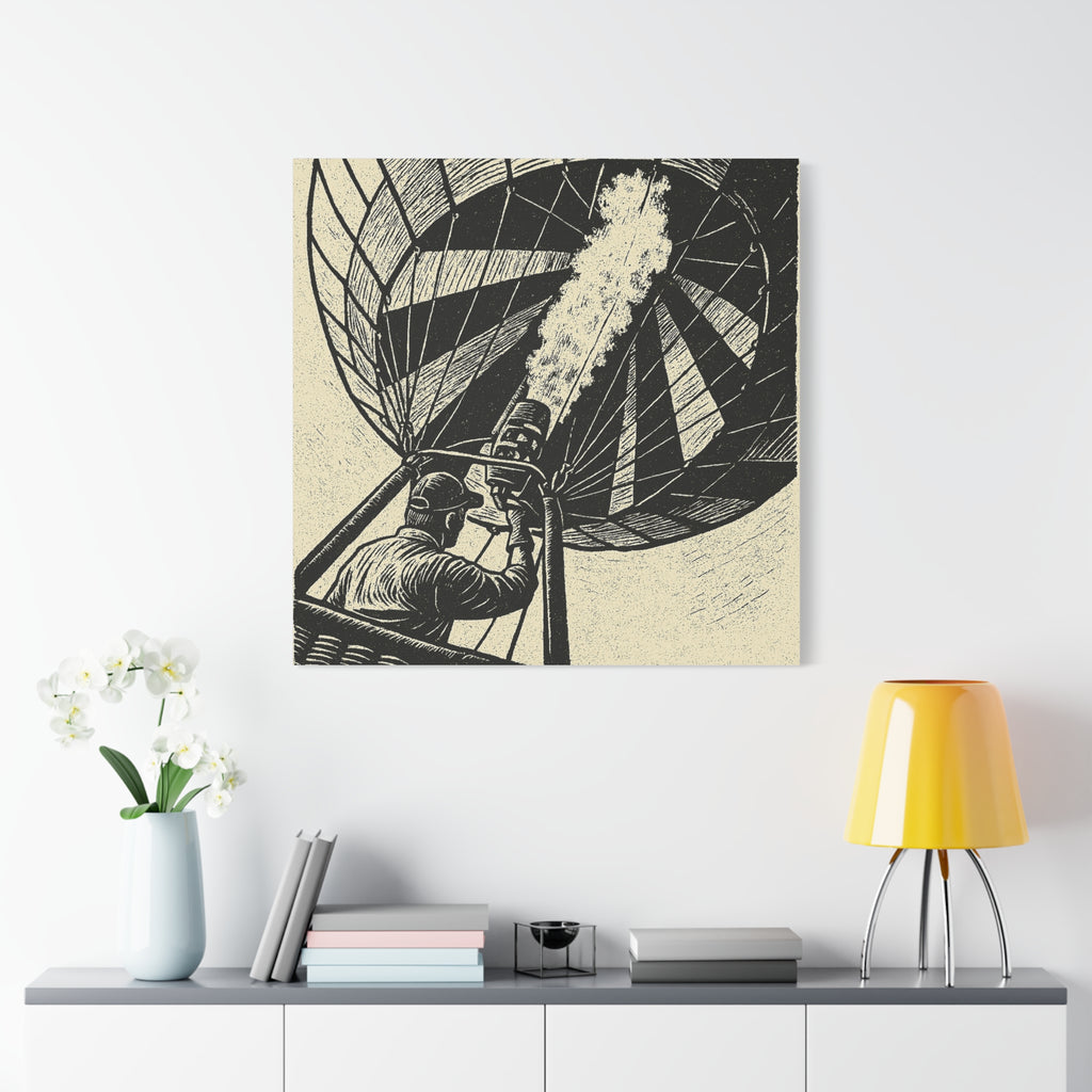 Flaming the Envelope Hot Air Balloon Canvas
