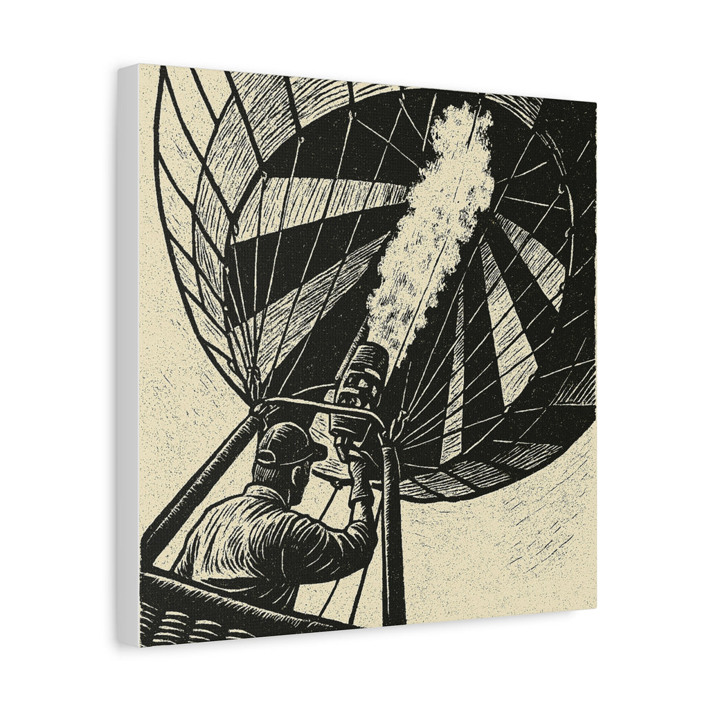 Flaming the Envelope Hot Air Balloon Canvas