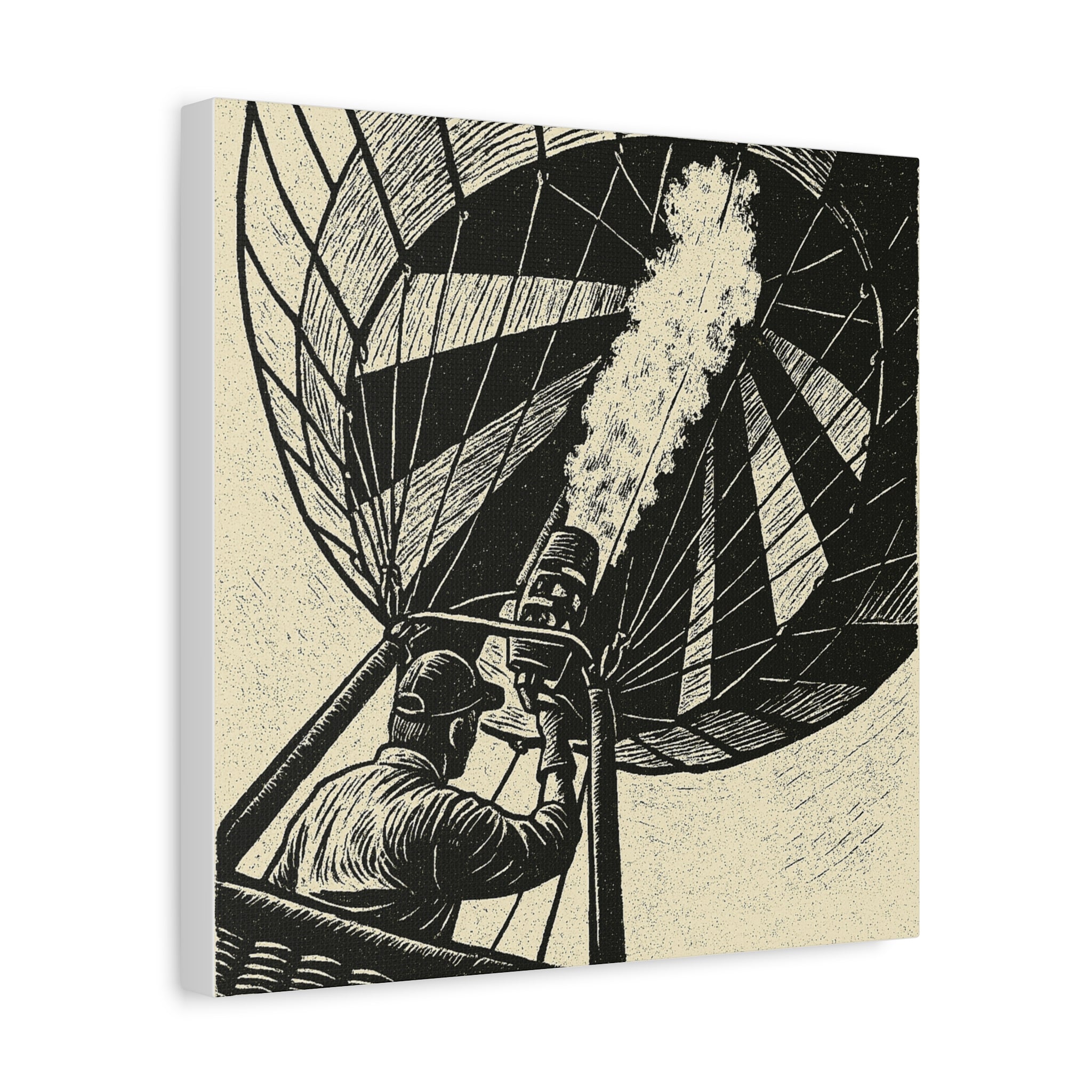 Flaming the Envelope Hot Air Balloon Canvas