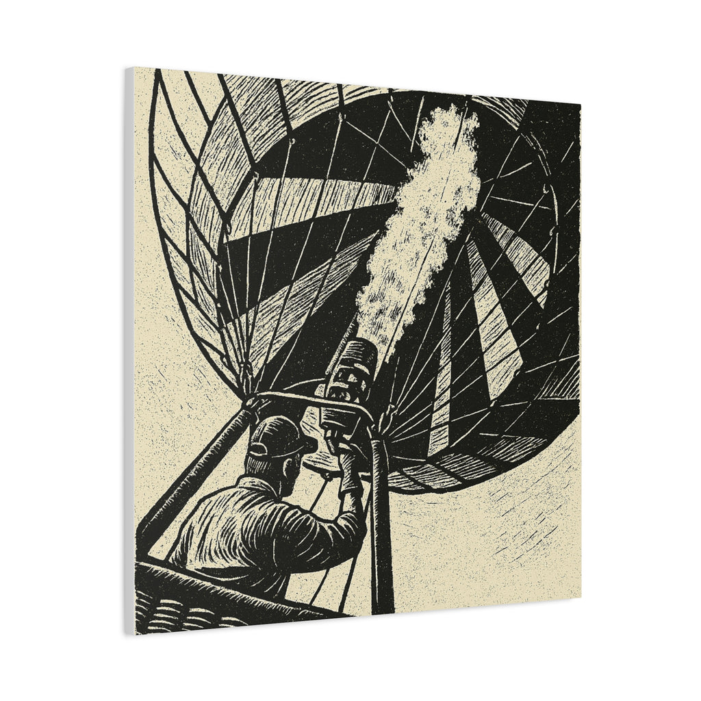 Flaming the Envelope Hot Air Balloon Canvas