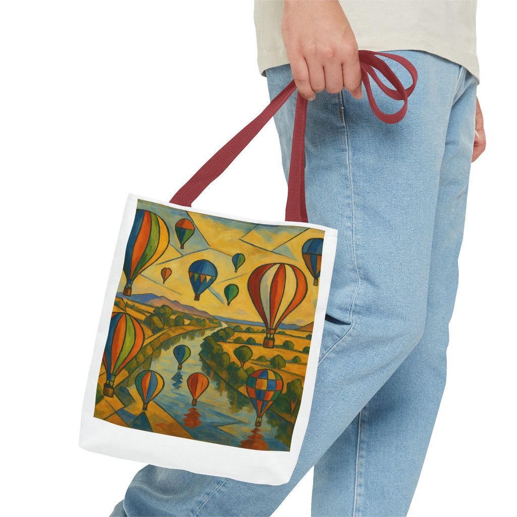 Mass Hot Air Balloon Accession Landscape Tote Bag