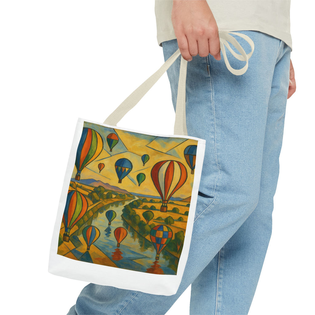 Mass Hot Air Balloon Accession Landscape Tote Bag