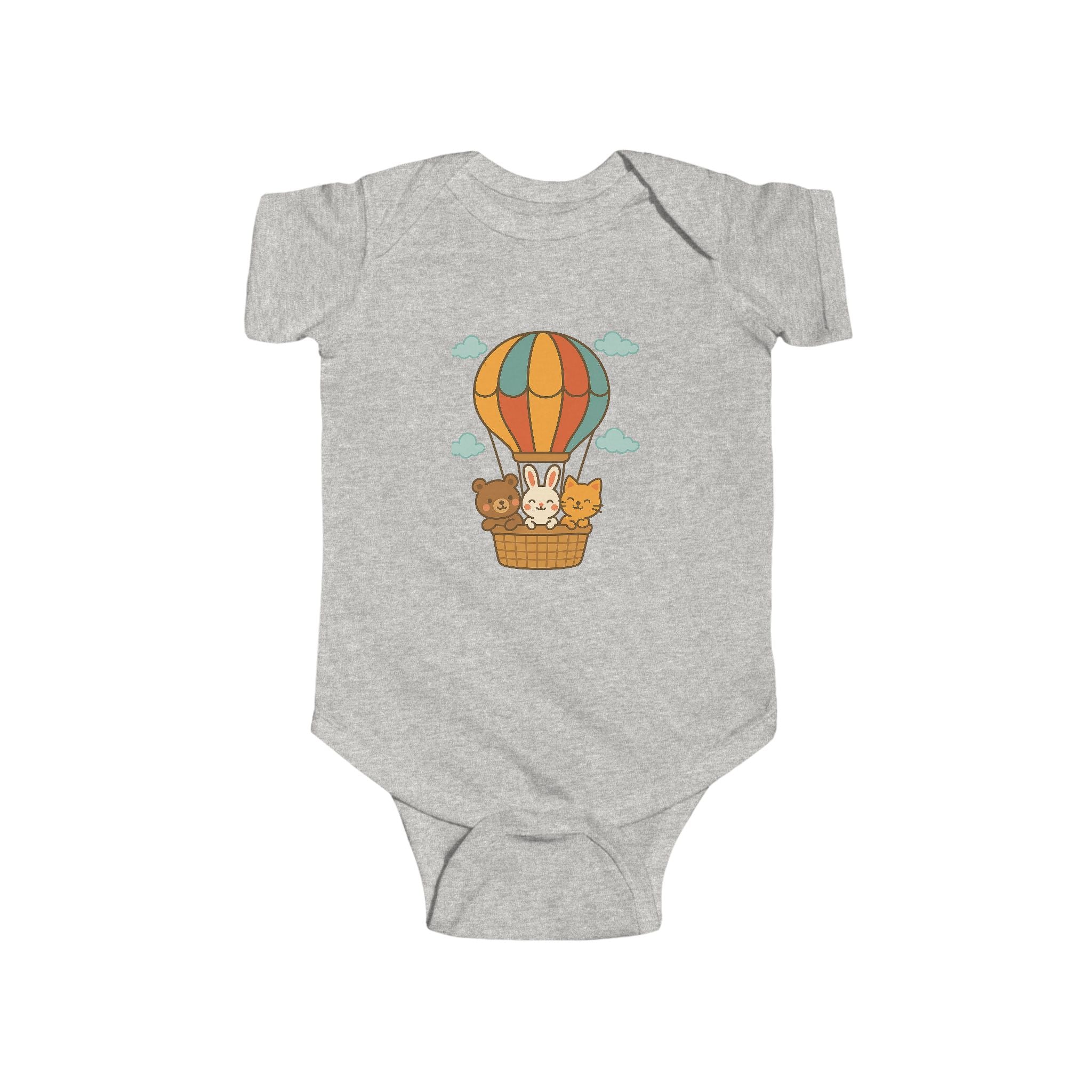 Hot Air Balloon Kittens Infant Bodysuit