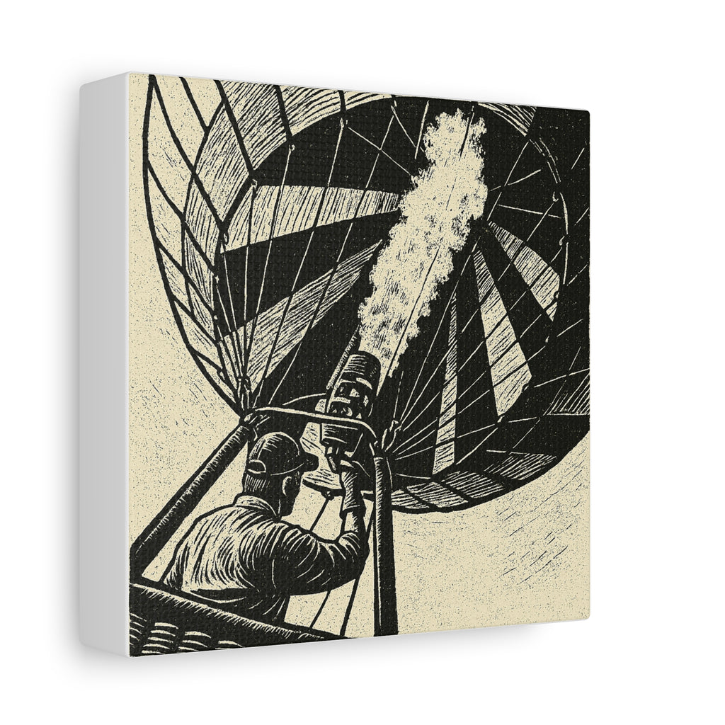 Flaming the Envelope Hot Air Balloon Canvas
