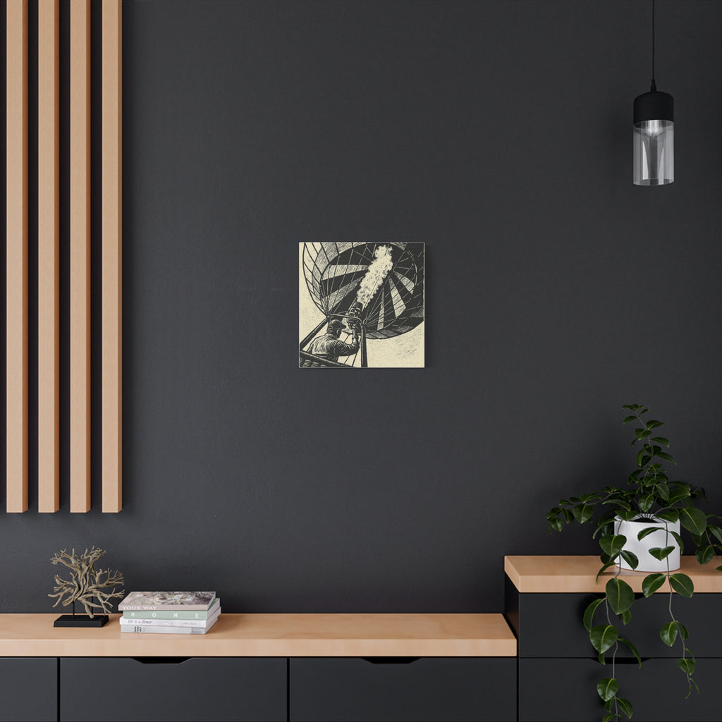 Flaming the Envelope Hot Air Balloon Canvas