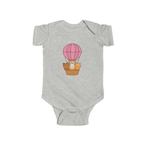 Cute Baby Animal Hot Air Balloon Infant Bodysuit