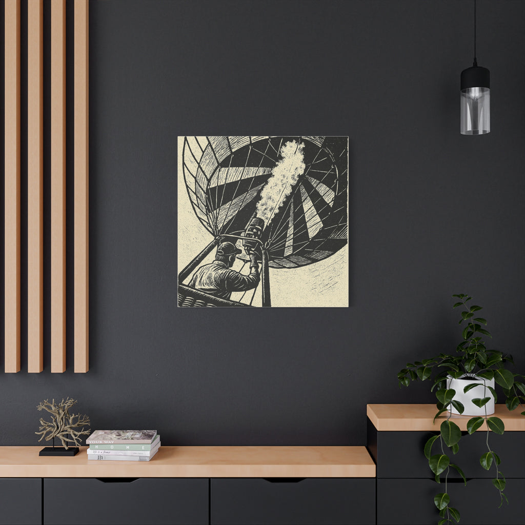 Flaming the Envelope Hot Air Balloon Canvas