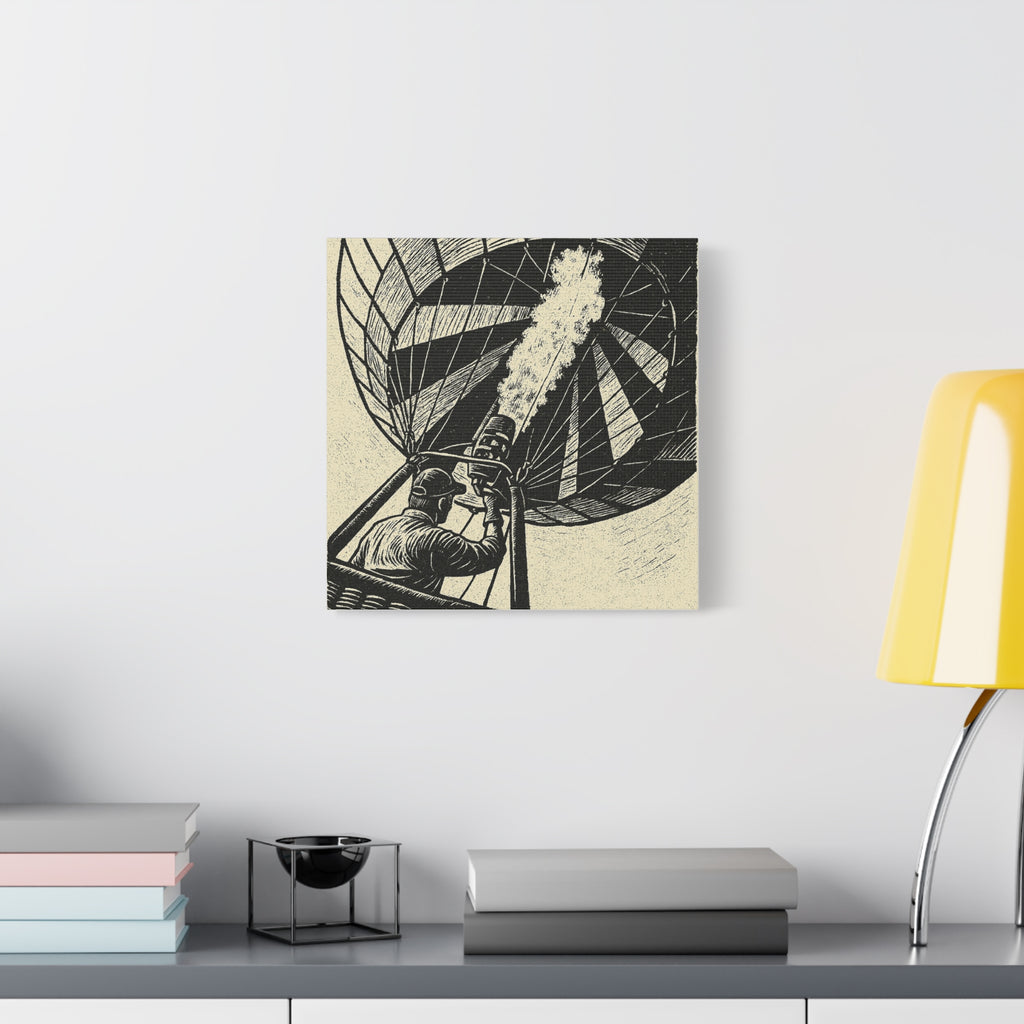 Flaming the Envelope Hot Air Balloon Canvas