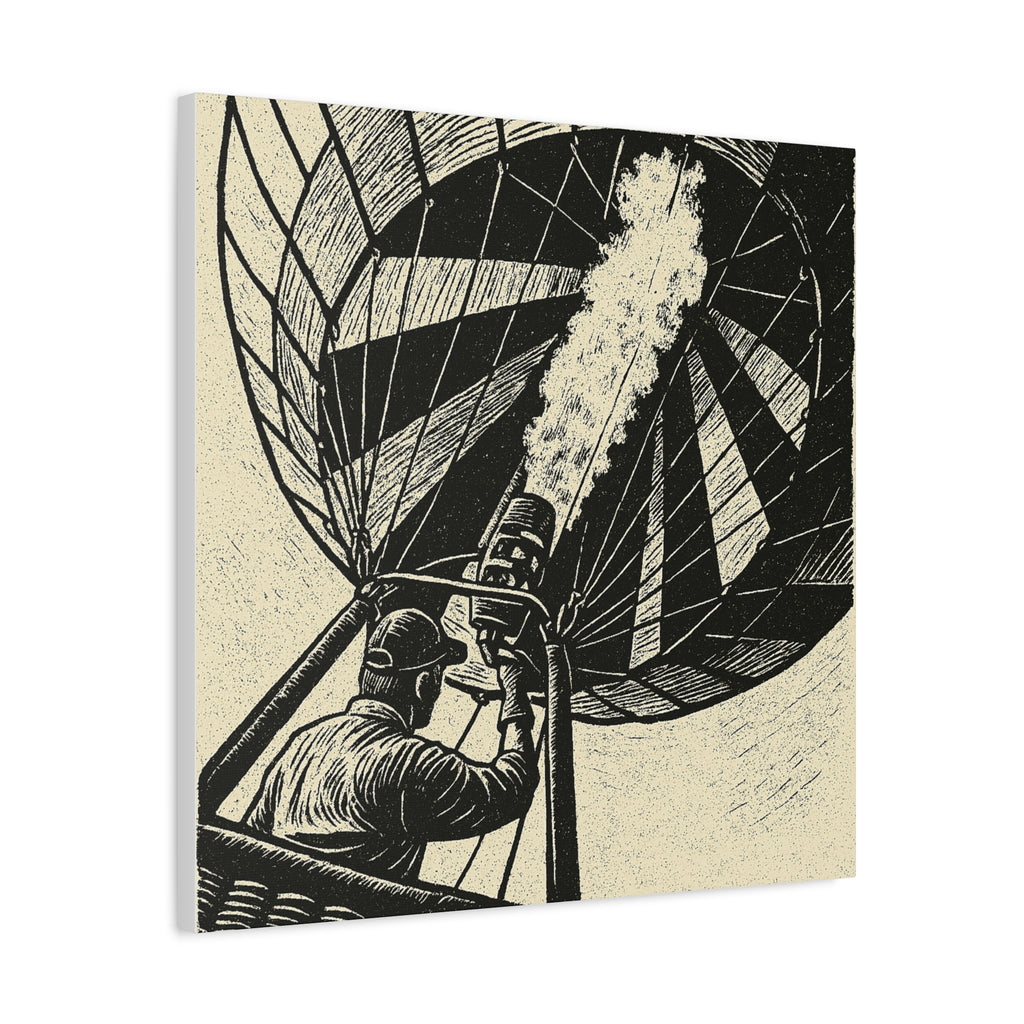 Flaming the Envelope Hot Air Balloon Canvas
