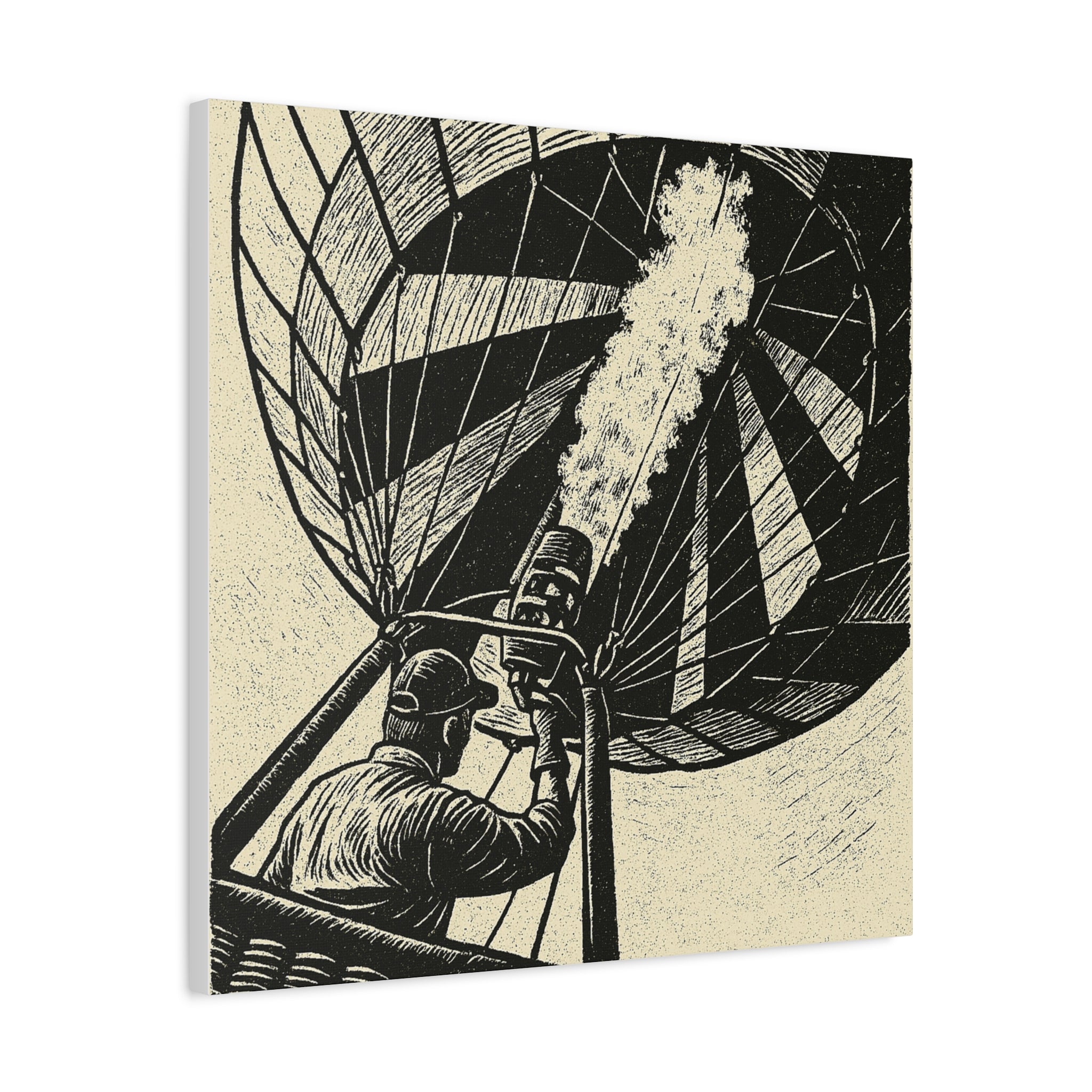 Flaming the Envelope Hot Air Balloon Canvas