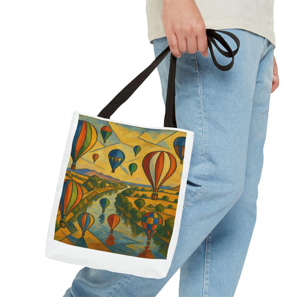 Mass Hot Air Balloon Accession Landscape Tote Bag