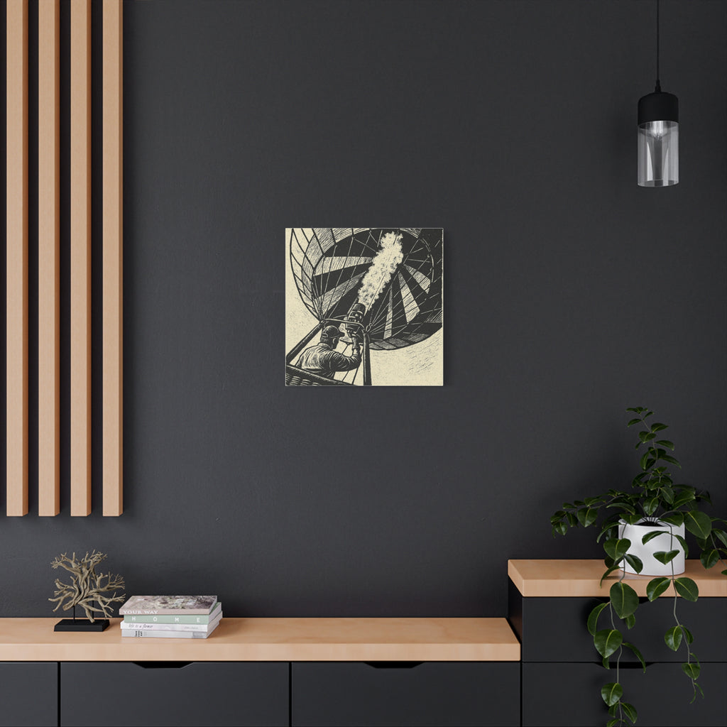 Flaming the Envelope Hot Air Balloon Canvas
