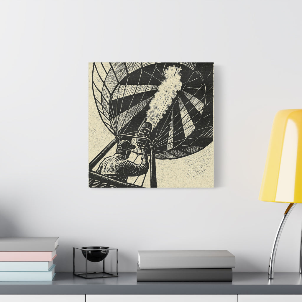 Flaming the Envelope Hot Air Balloon Canvas