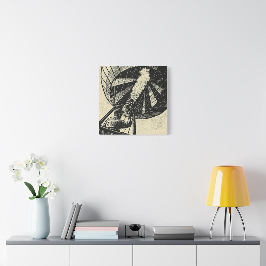 Flaming the Envelope Hot Air Balloon Canvas