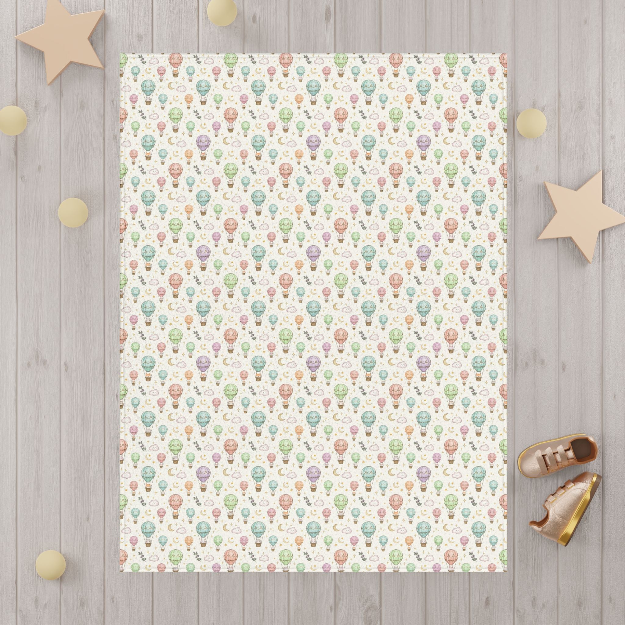 Hot Air Balloon Toddler Blanket