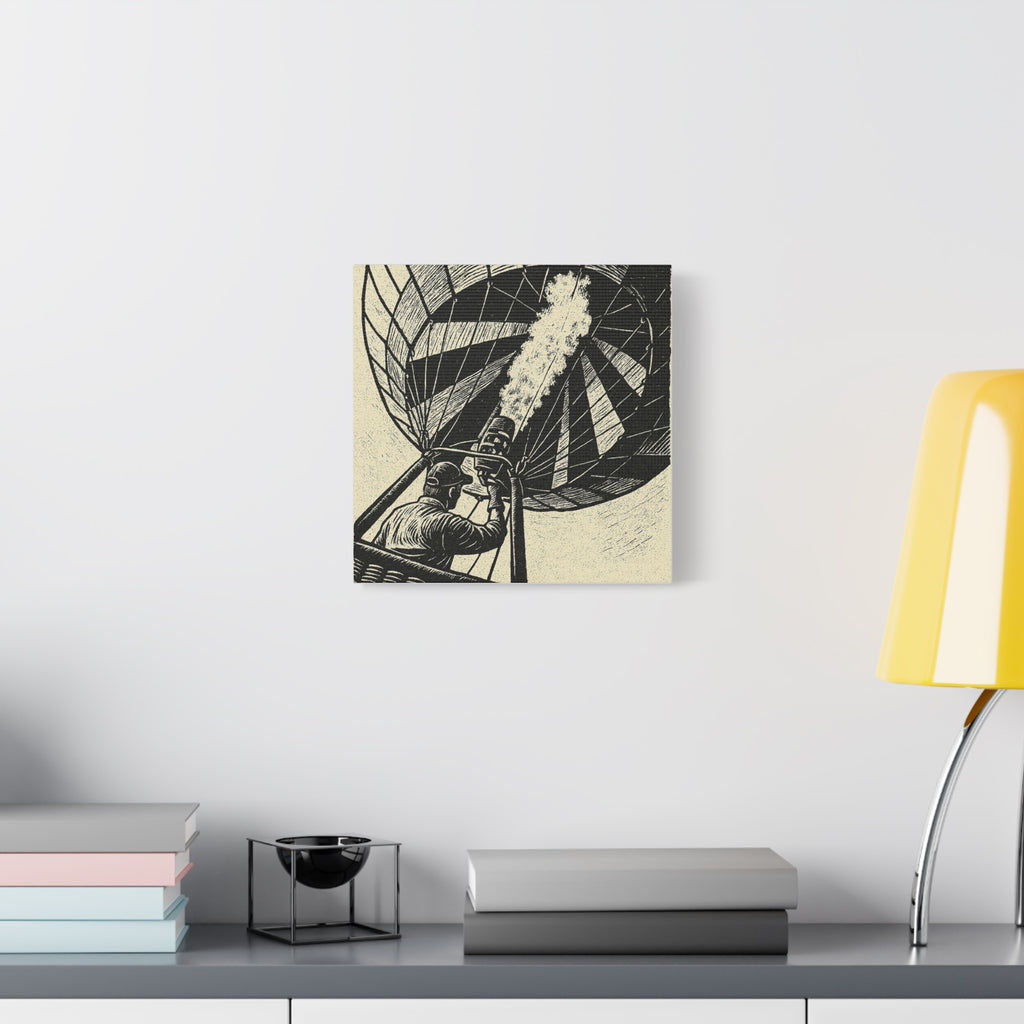 Flaming the Envelope Hot Air Balloon Canvas