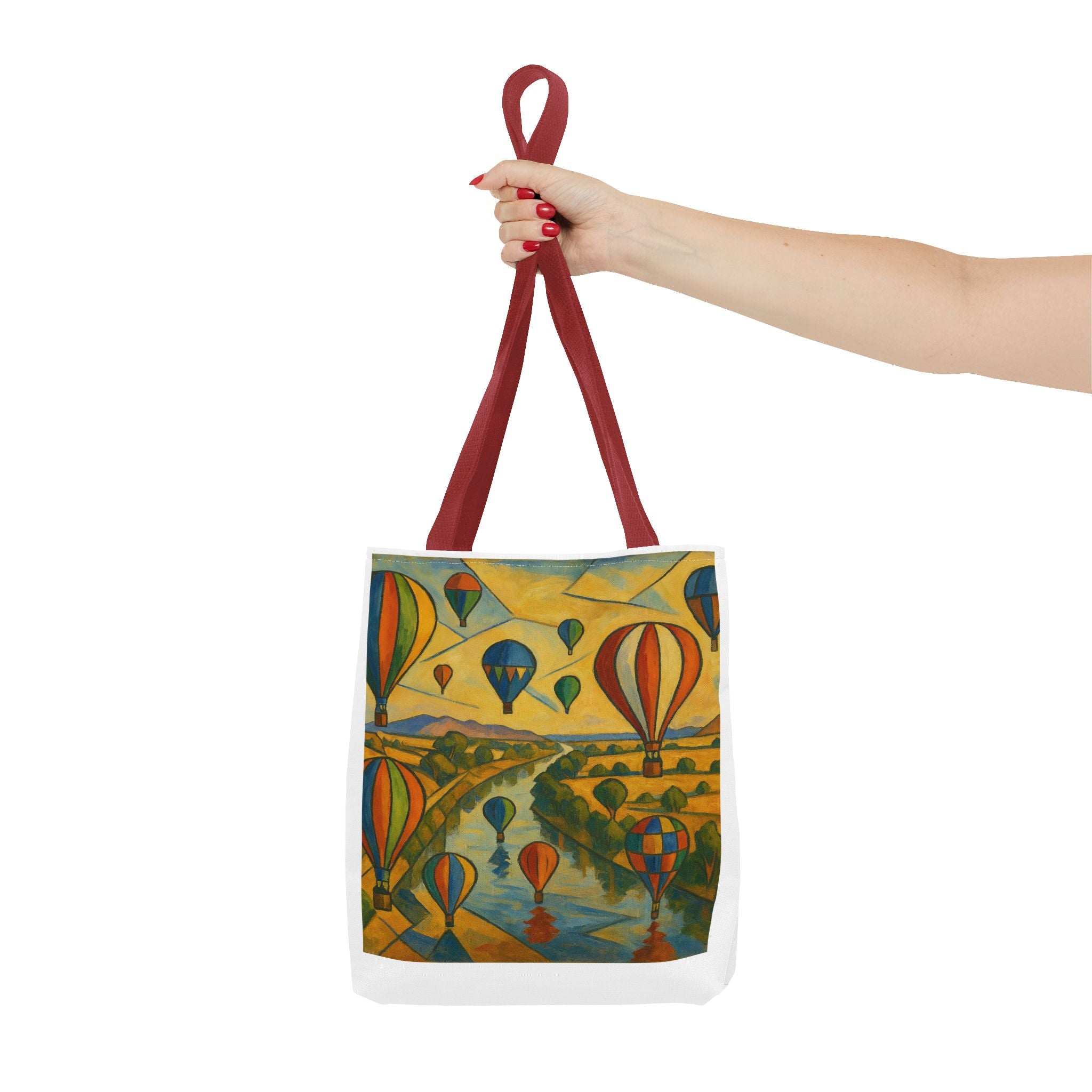 Mass Hot Air Balloon Accession Landscape Tote Bag