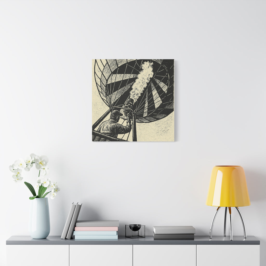 Flaming the Envelope Hot Air Balloon Canvas