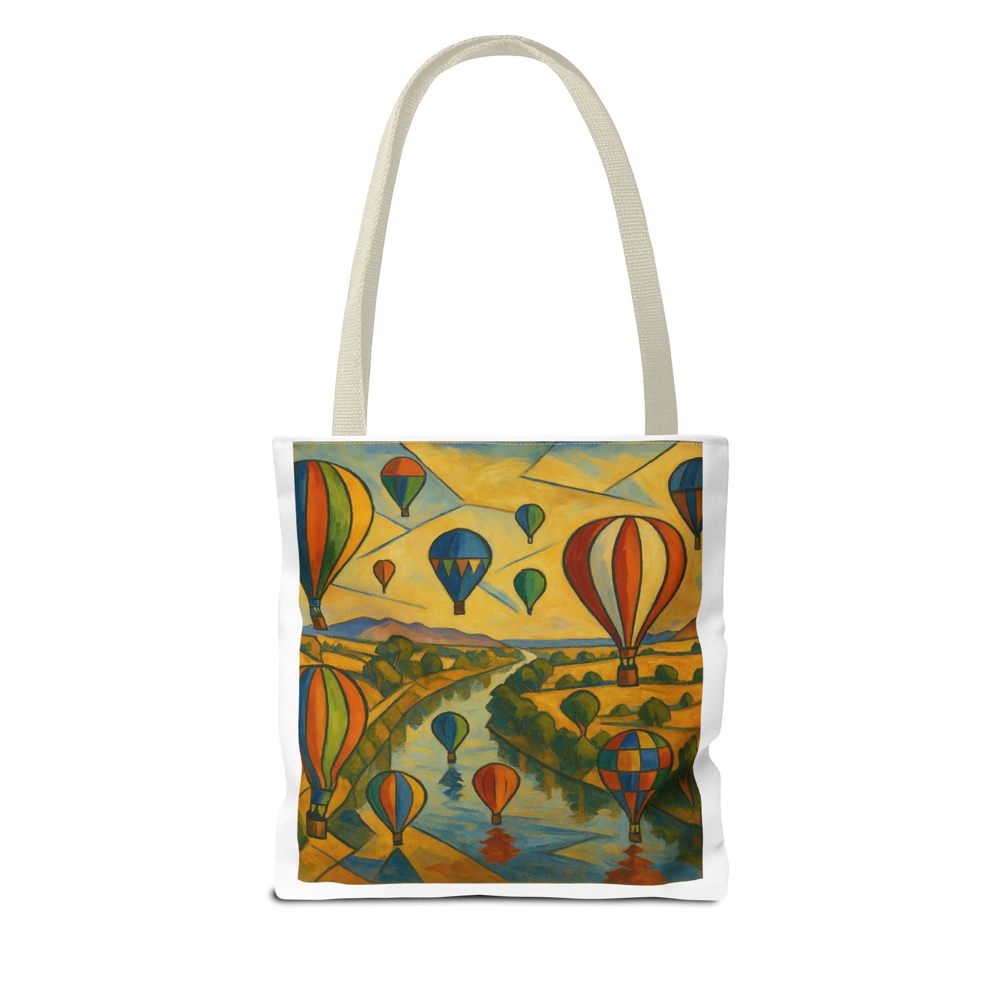 Mass Hot Air Balloon Accession Landscape Tote Bag