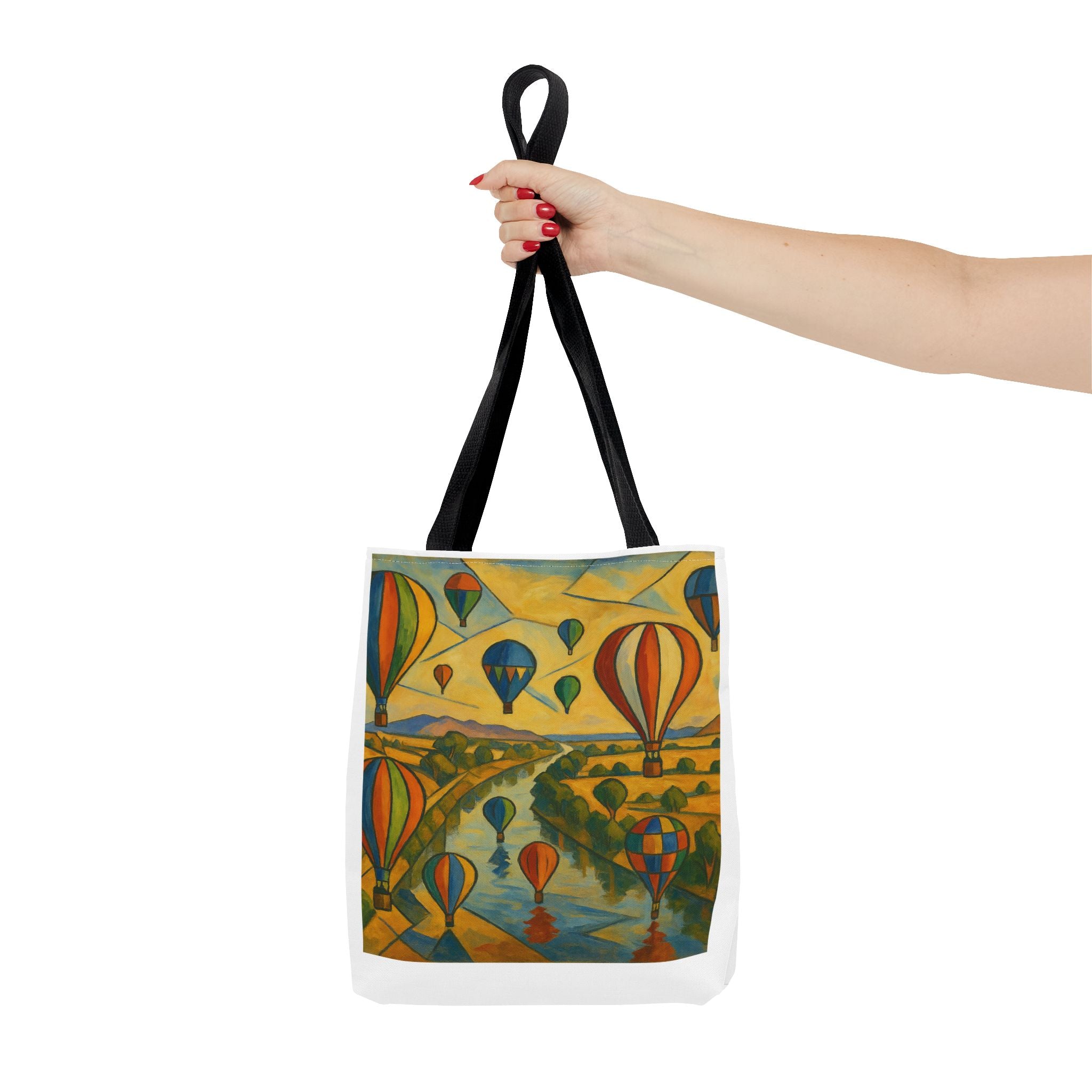 Mass Hot Air Balloon Accession Landscape Tote Bag