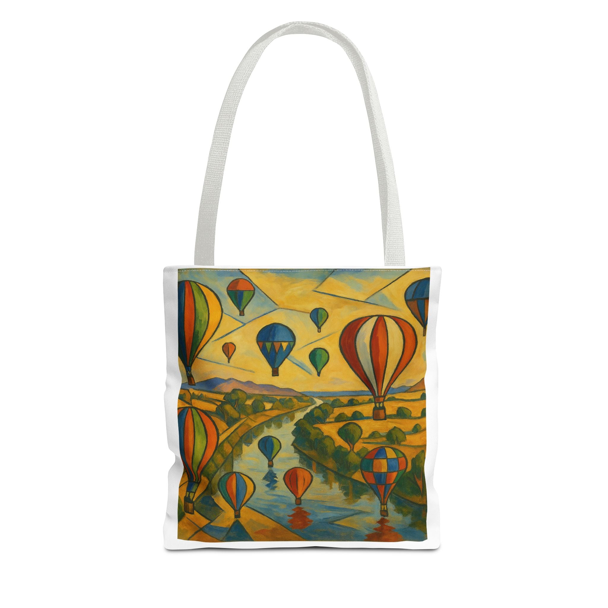 Mass Hot Air Balloon Accession Landscape Tote Bag