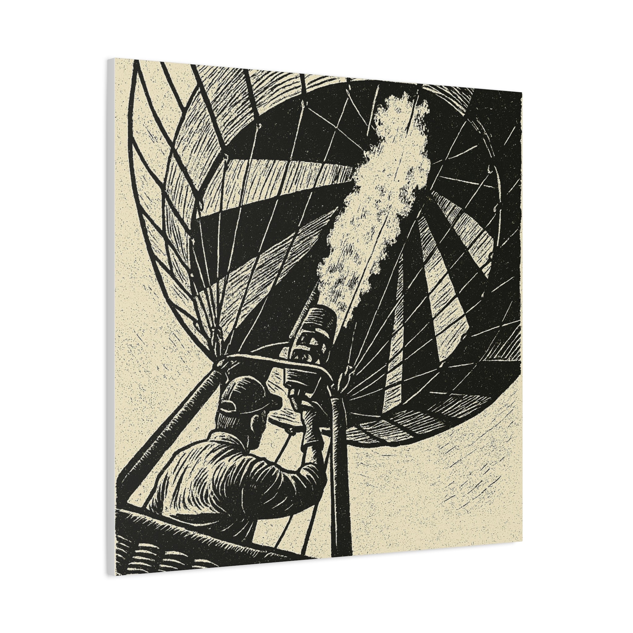 Flaming the Envelope Hot Air Balloon Canvas
