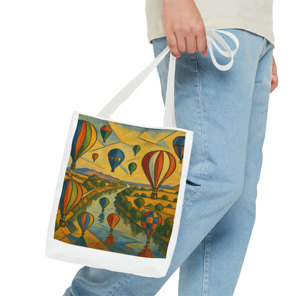 Mass Hot Air Balloon Accession Landscape Tote Bag